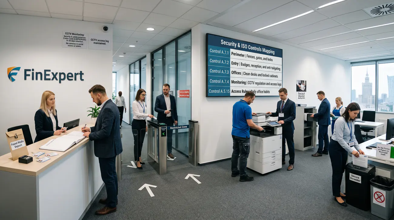 Rysunek 10. Zgodność z normą ISO/IEC 27001 A.7 i legalna architektura monitoringu wizyjnego.
