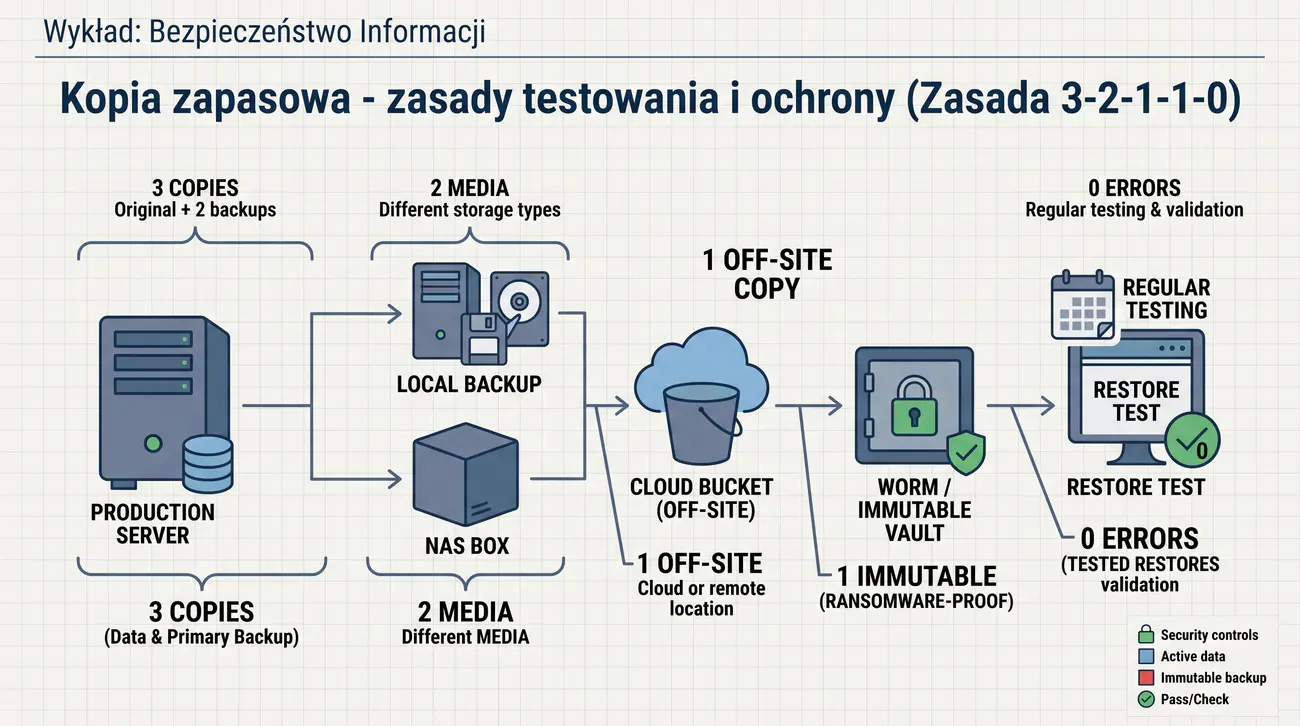 Zasady tworzenia, testowania i ochrony kopii zapasowych