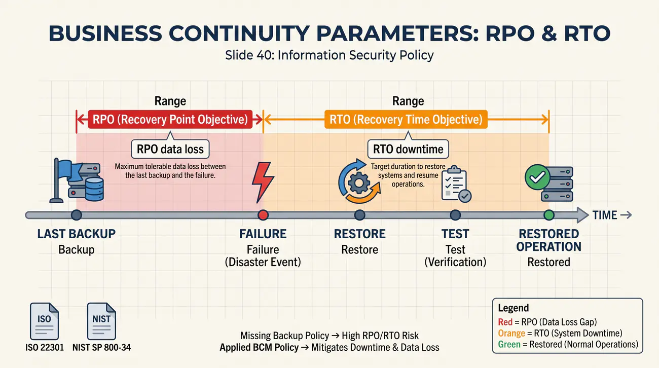 Parametry ciągłości działania: RTO oraz RPO